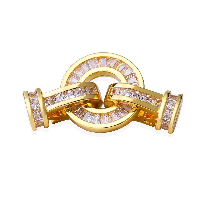 JUYA DIY Handgemachte Schmuck Erkenntnisse Zirkonia Verschluss Verschlüsse Anschlüsse Zubehör Für Mode DIY Schmuck Machen Liefert