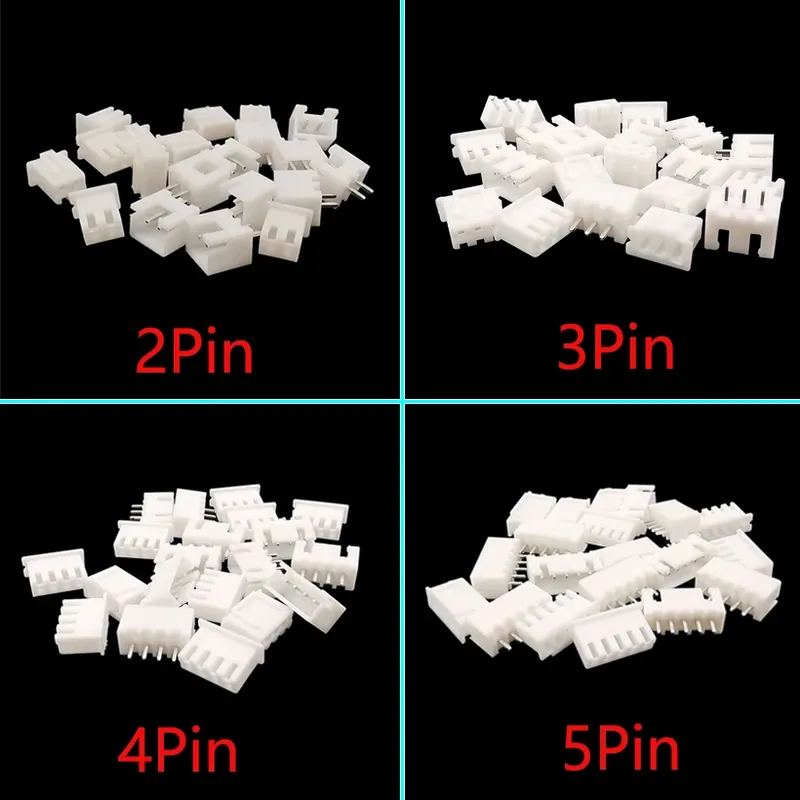 100 Stücke JST XH2.54 2/3/4/5 Pin Terminals Kunststoff Shell Stecker + Buchse Draht Stecker XH 2,54 2P 3P 4P 5P