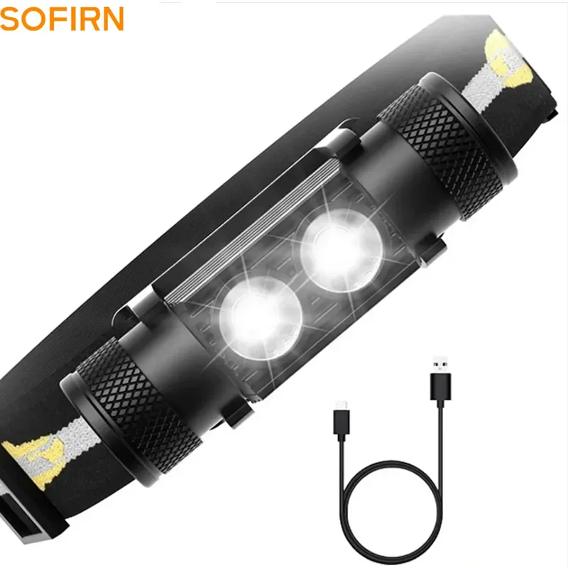 H25s scheinwerfer 18650 scheinwerfer dual sst40 led 1200lm usb wiederauf ladbare outdoor taktische arbeits lampe
