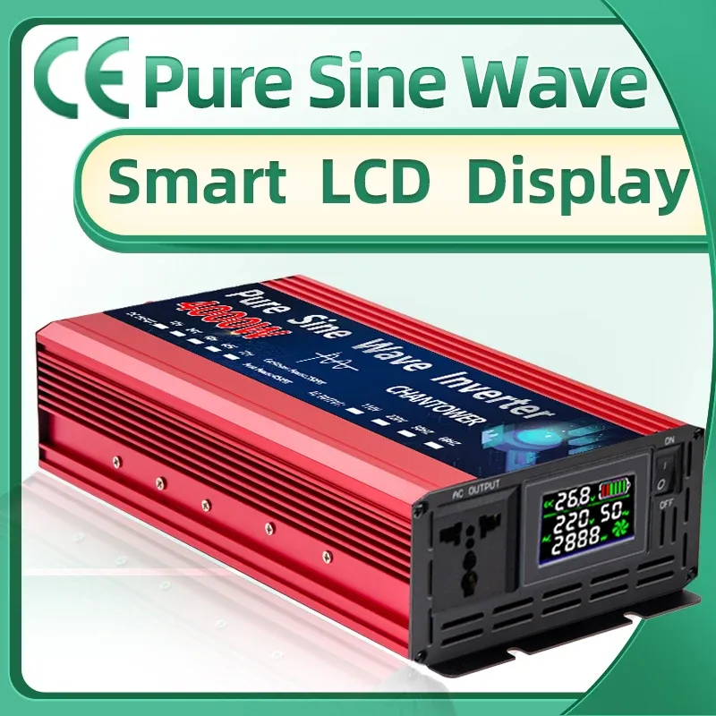 Reiner Sinuswellen-Wechselrichter DC 12V/24V/48V/60V/72V zu AC 220V/110V 1000W 2000W 3000W 4000W 5000W Stromwandler Auto-Solar-Wechselrichter