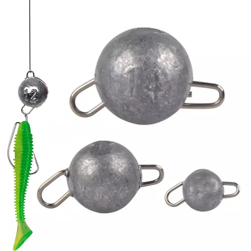 5 teile/los Angeln Gewicht Platinen 3g-28g Tiefe Wasser Kugel Gewicht mit Wirbel Runde Ball Platinen angelgerät Zubehör
