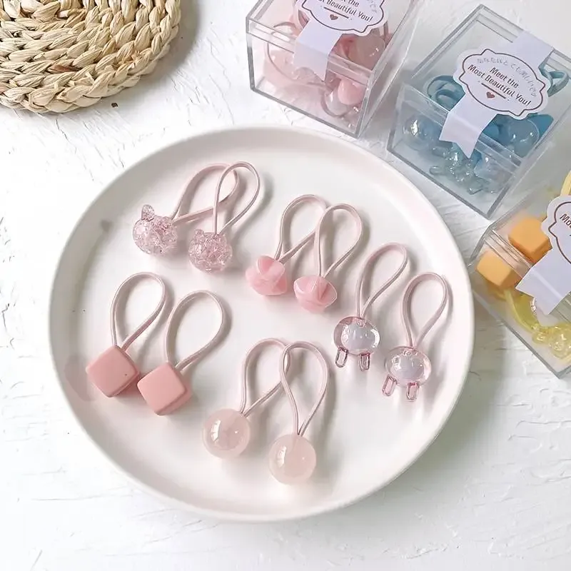 10 Stück Kinder Mädchen süße Krawatte High Stretch Gummibänder Haarseil