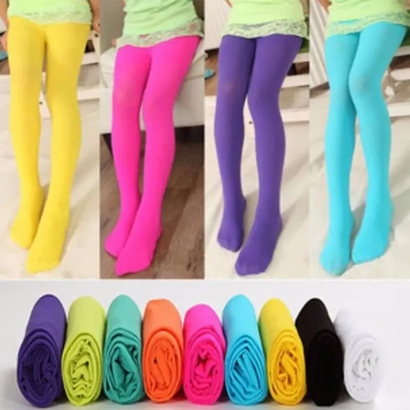 Mädchen Kind Strümpfe Frühling/Herbst Candy Farbe Kinder Strumpfhosen für Baby Kinder Student Hochwertige Ballett Tanz Säugling Strumpfhosen