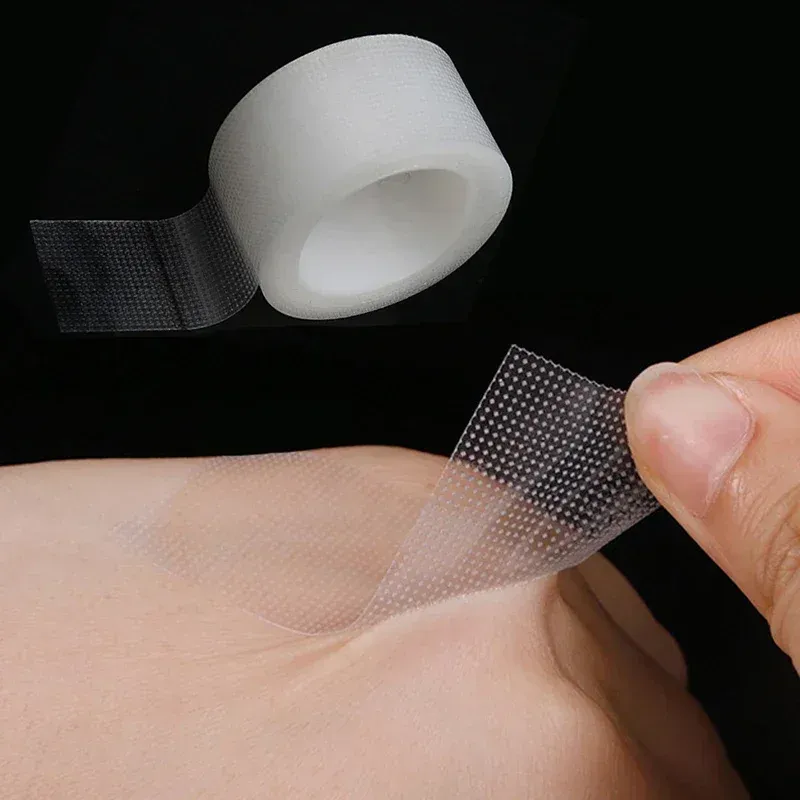 9,1 m/Rolle, atmungsaktives Gitter, transparentes Klebeband, gebogene Heilungspflaster, Wundstreifen, medizinischer PE-Dressing, Heftpflaster, Bandagen
