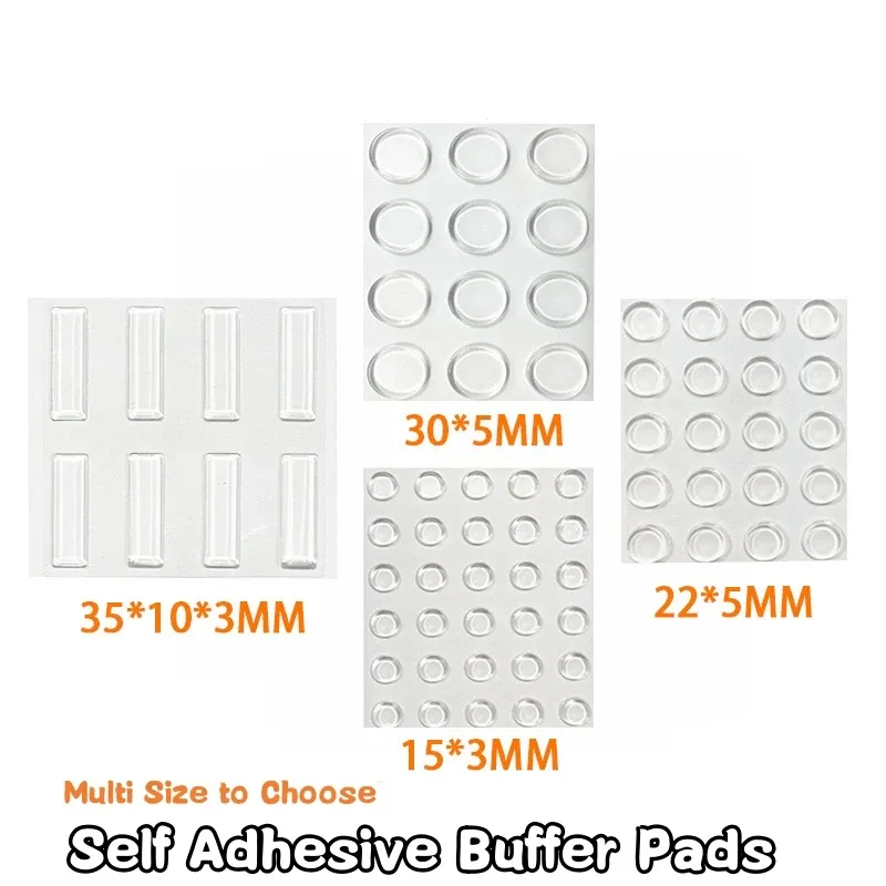 1 Blatt selbstklebende Puffer-Pads, Silikon-Türstopper, Schrank-Stoßstangen, Wandschutz, Möbel, Kühlschrank, Anti-Crash-Pad