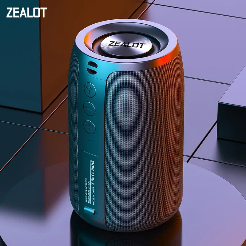 ZEALOT S32 Wireless Bluetooth Lautsprecher Mini Tragbare HIFI Subwoofer Lautsprecher mit fm radio Spalte Unterstützung TF, TWS, USB-Stick