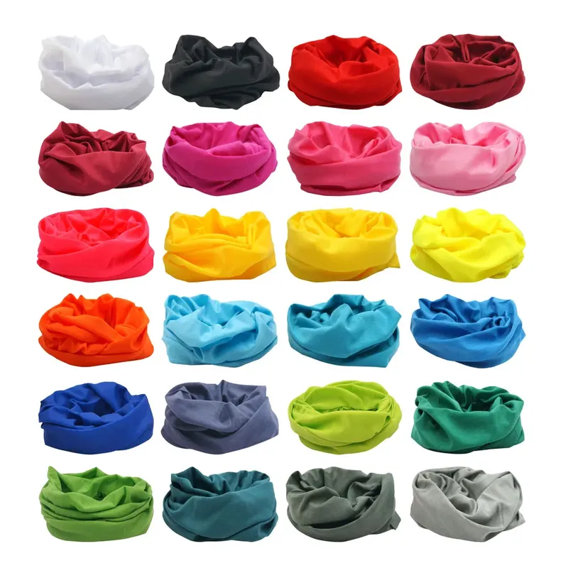 Färben Farbe Hals Gamasche Männer Frauen Plain Bandana Multifunktionale Kopftuch Winddicht Gesicht Schilde Nahtlose Rohr Snood Wärmer