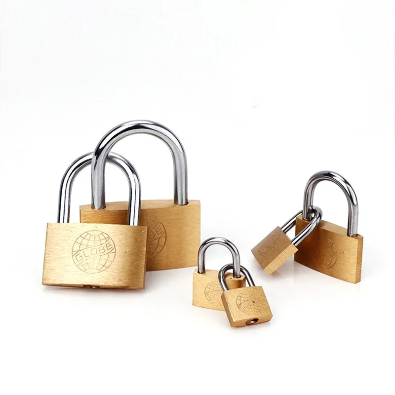 Kupfer-Vorhängeschloss, kleine Schlösser für Gepäck, Koffer, Schließfach, Heimwerker-Hardware, 20 mm, 25 mm, 30 mm, 40 mm, 50 mm, inklusive 3 Schlüssel