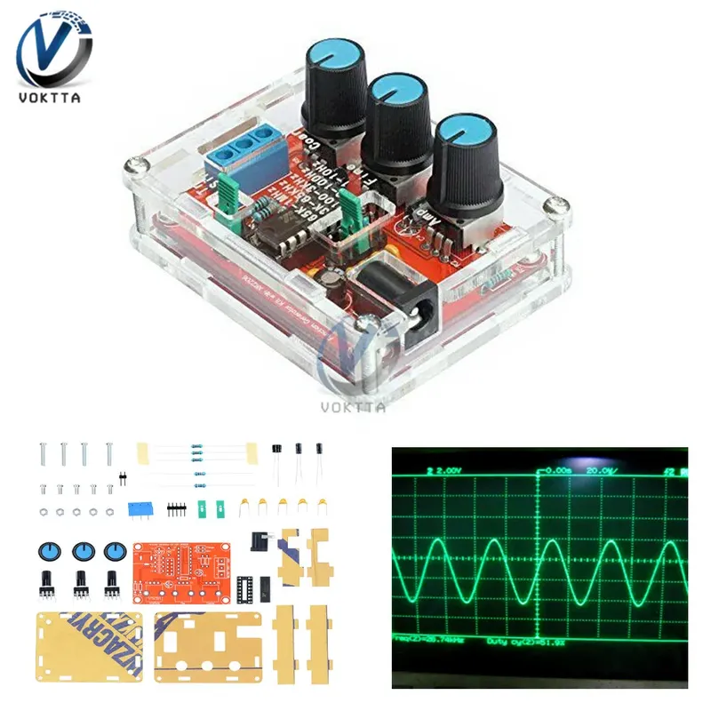 XR2206 Hochpräziser Signalgenerator DIY Kit Sinus Dreieck Rechteckwellen 1 Hz 1 MHz Frequenzbereich Einstellbare Frequenz