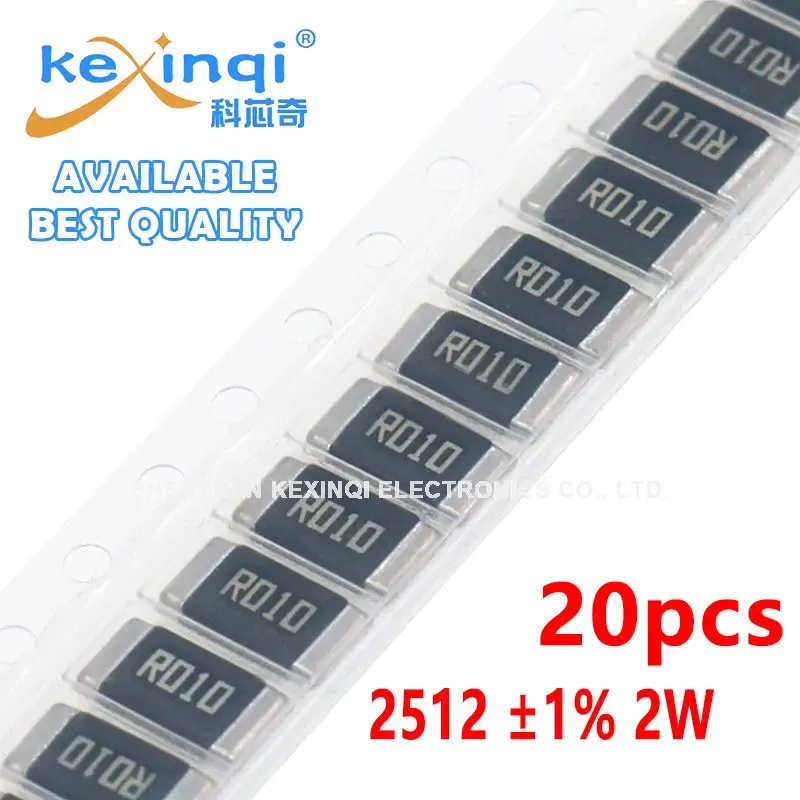 20 Stück 2512 SMD-Legierungswiderstand 2 W 1 % 0,1 R 0,1 Ohm R100 R010 R020 R050 R100 R200 R220 R330 R470 R500 1R00 Widerstand