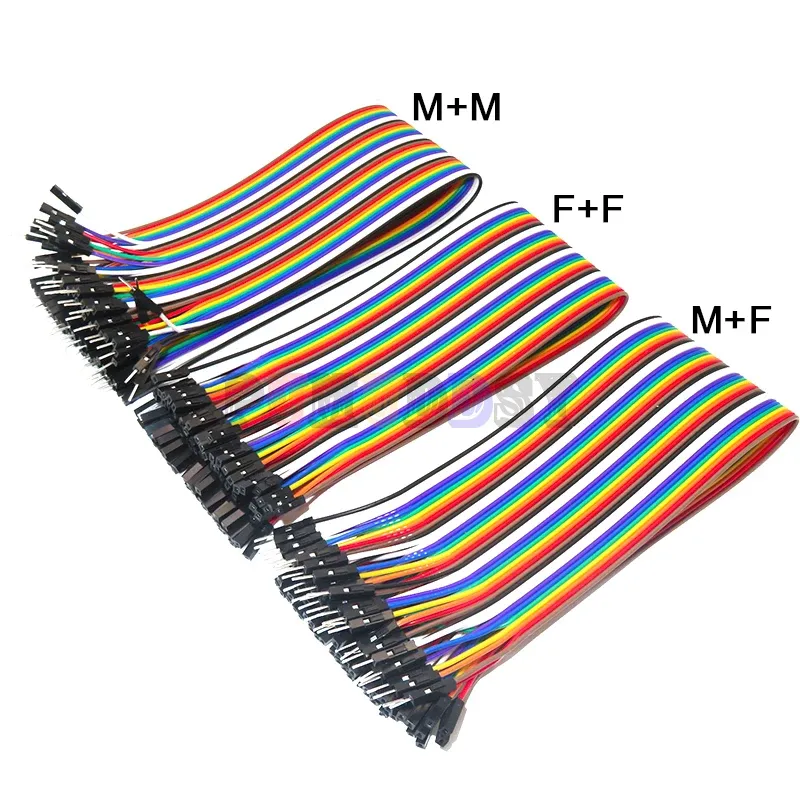 40/120 stücke 40PIN 20CM Dupont Linie Stecker Auf Stecker + Buchse Und Buchse Auf Buchse Jumper Dupont draht Kabel Für Arduino DIY KIT IBUW