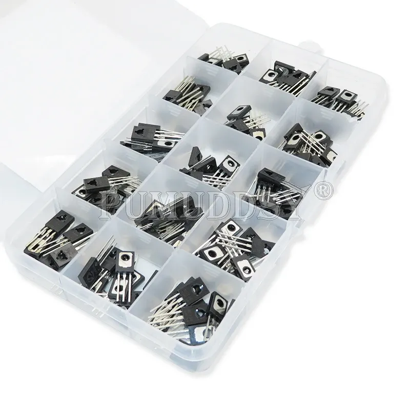 TO-126 Transistor-Sortiment-Kit B772 D882 BD139 BD140 C106 D669 B649 D237 D238 13003 BD136 BD235 BD438 BT134 2P4M 150 Stück