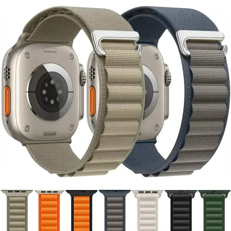 Alpine Loop Band für Apple Watch Ultra 49 mm 11 10 9 8 7 46 mm 42 mm 45 mm 41 mm Nylon-Armband iWatch Serie 6 5 4 SE 44 40 mm Armband