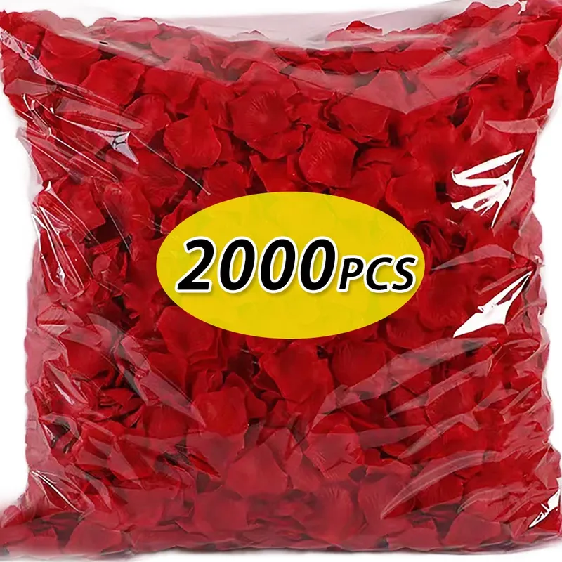 2000/100 Stücke Künstliche Gefälschte Rosenblätter Bunte Simulation Seide Rosenblätter Für Valentinstag Hochzeit Party Romantische Dekoration