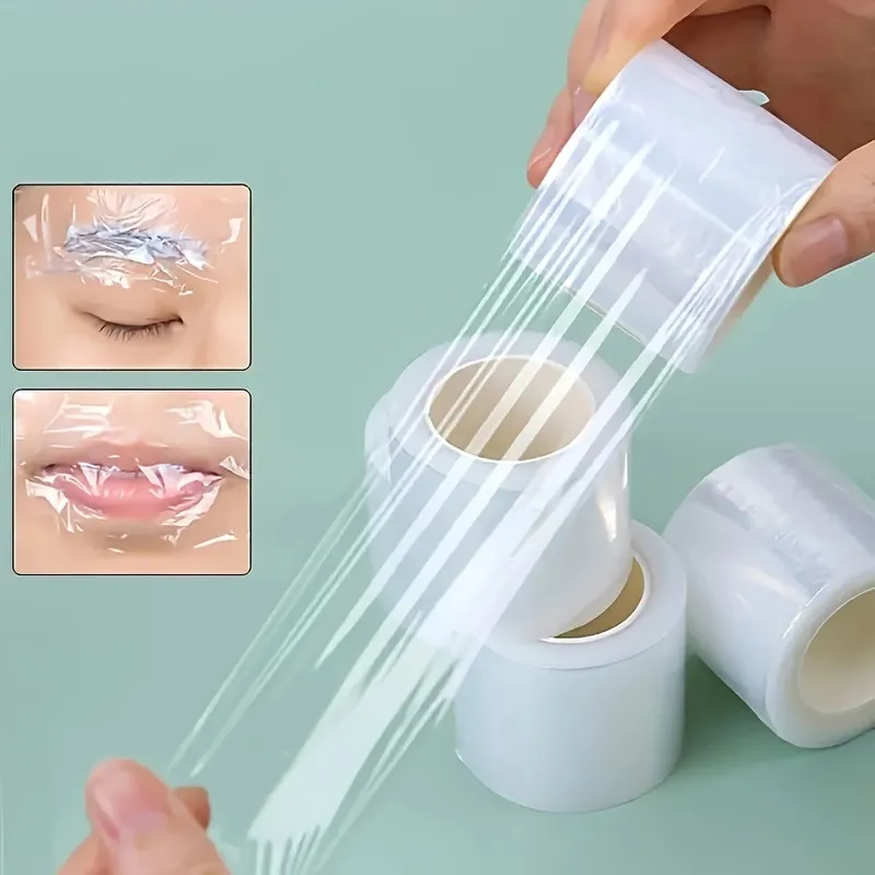 1 Rolle Tattoo Film Wrap klare Abdeckung Kunststoff Einweg Augenbrauen Lippen Lieferungen