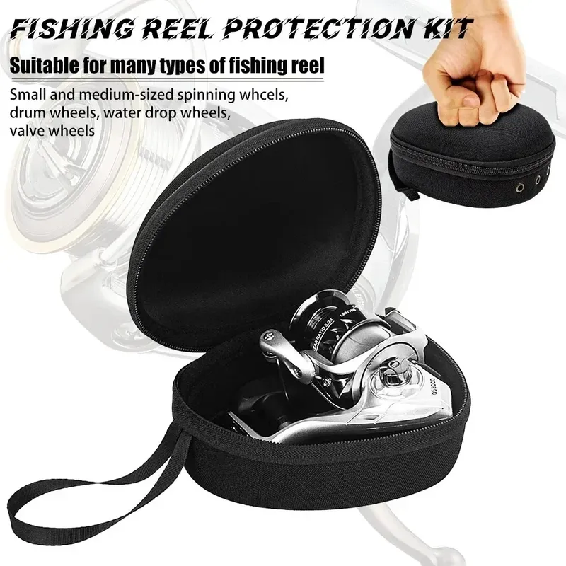 Tragbare EVA Angelrolle Tasche Schutzhülle Abdeckung Angeln Tasche angeln zubehör für Trommel/Spinning/Raft Reel angeln waren
