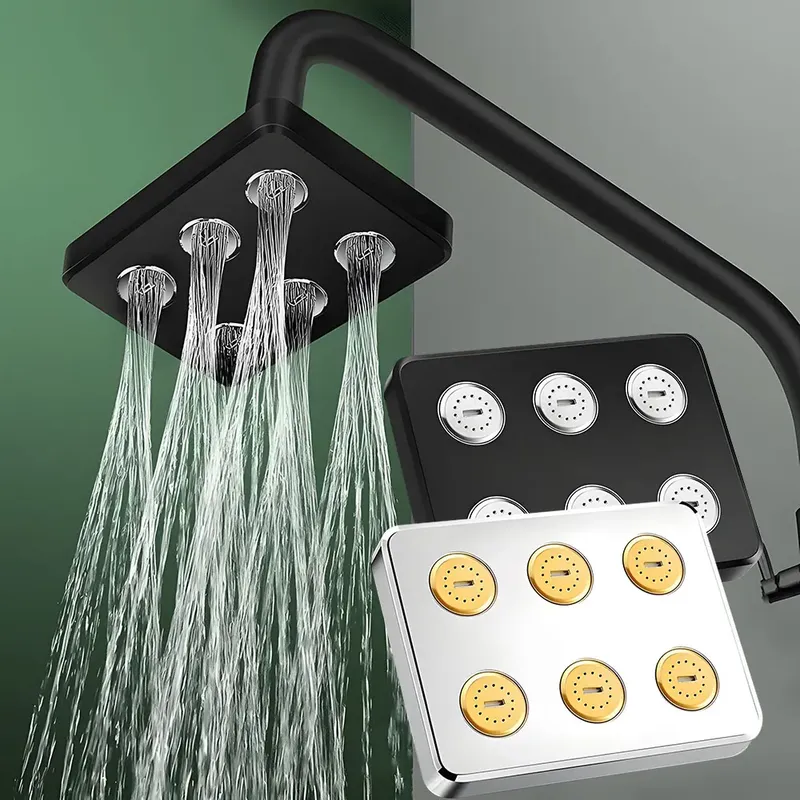 360 °   Mini-Surround-Duschkopf unter Druck, großer Wasser-Regenduschkopf, Duschkopf, Dusche, Badezimmer-Zubehör