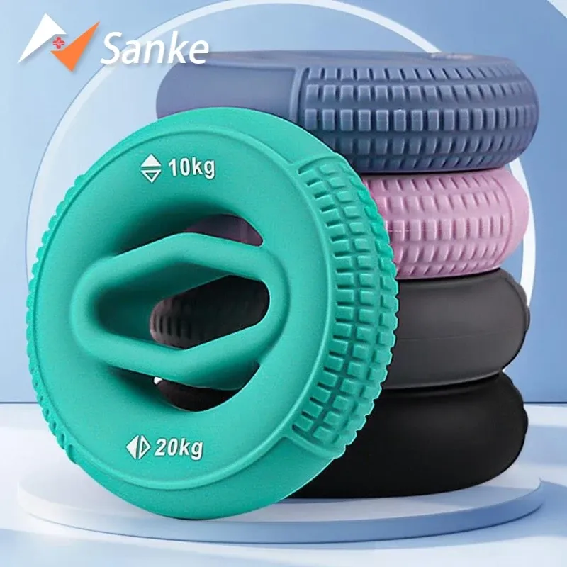 Hand Grip Strengthener Hand Finger Exerciser Unterarm Ringe Hand Exerciser Silikon Squeezer Greifer für Finger Physikalische 24BD