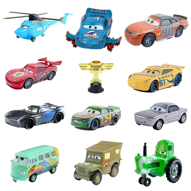 Autos 2 Metall Disney Pixar 3 King Plane Cup Cruz Ramirez Jackson Storm Sterling Fillmore Lightning Mcqueen Auto Spielzeug Modell Kind Geschenk