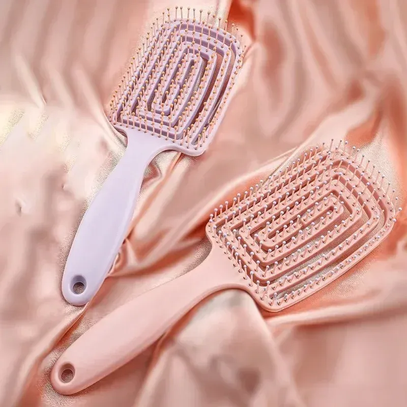 1 stücke Massage Kämme Salon Nass Haar Pinsel frauen Friseur Styling Friseur Werkzeuge Anti statische Peeling Kämme