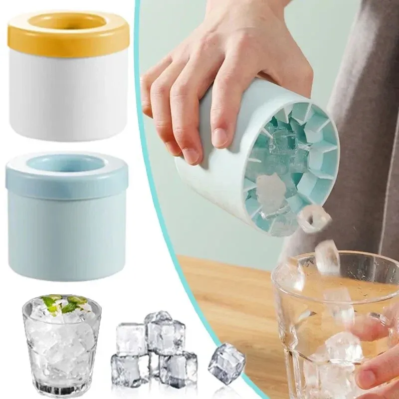 Silikon Eiswürfel Form Runde Eis Eimer Sommer Hausgemachte DIY Kühlschrank Einfrieren Eismaschine Kreative Eiswürfel Form Barware Werkzeuge