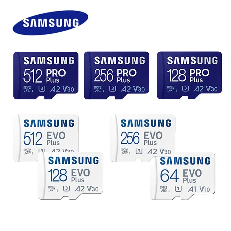 SAMSUNG EVO/PRO Plus Speicherkarte 64G A1 Micro SD Karte 128G 256G 512G U3 A2 V30 Laufwerk Recorder Monitor Kamera Spezielle TF Karte