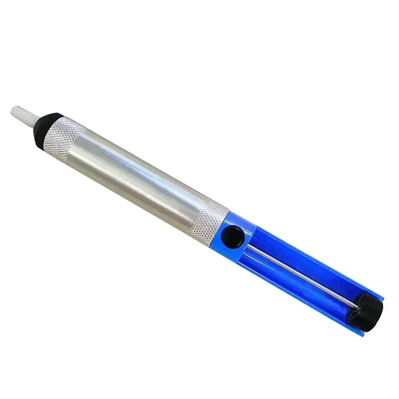 1Pcs Aluminium Entlöten Saugpumpe Werkzeug Solder Sucker Saug Zinn Stift Entfernung Gerät Blau Vakuum Lötkolben Desolder