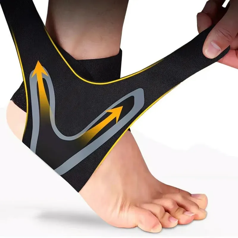 1Pc Knöchel Brace Unterstützung Kompression Hülse Atmungsaktive Lauf Fuß Bandage Fußball Radfahren Schutz Wrap Sport Socken