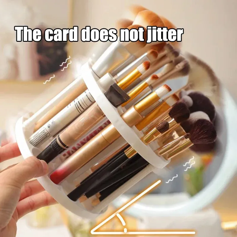 45-Loch Rotierender Make-up-Pinselständer – Hält Pinsel Sichtbar & Greifbereit, Beauty-Aufbewahrungsorganizer
