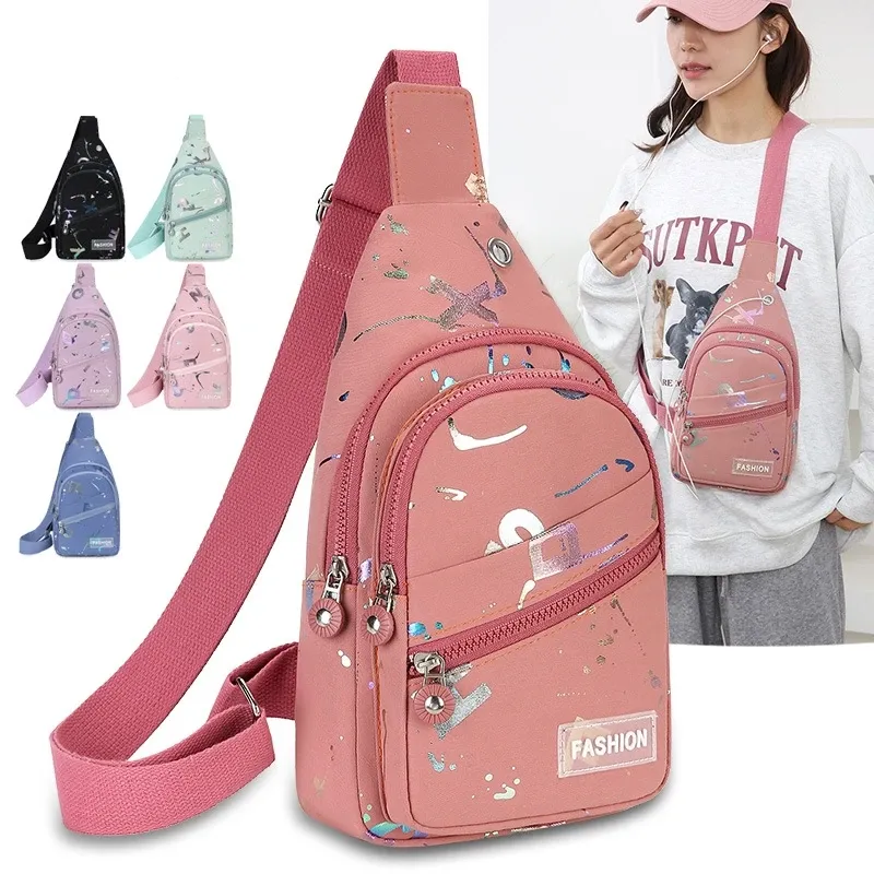 Brusttasche, Umhängetasche, kleiner Umhängetasche, Umhängetasche für Damen, Brusttasche, Tagesrucksack, Umhängetasche für Reisen, Sport, Umhängetasche