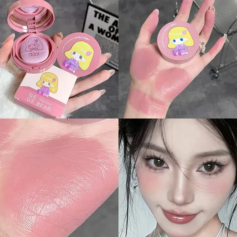 Kissen erröten mischbaren Farbton mit Puder quast aufhellung, ohne langlebigen Gege Bear Make-up Rouge zu kleben