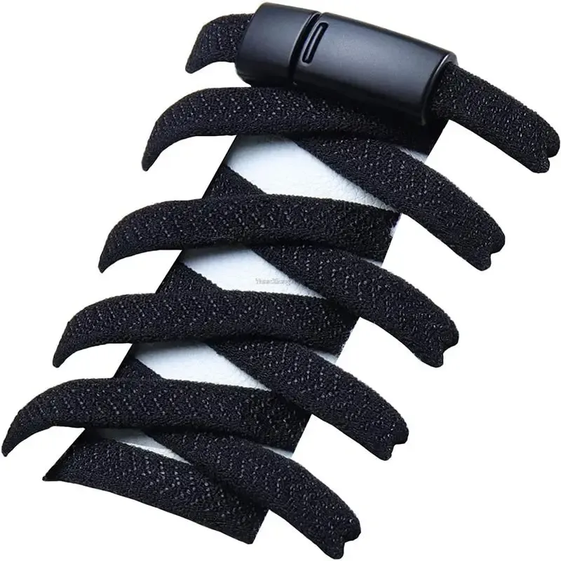 Bunte Schnürsenkel mit Magnetverschluss ohne Krawatten, elastische Schnürsenkel, Sneakers, ohne Krawatte, Schnürsenkel für Kinder und Erwachsene, flache Schnürsenkel, Gummibänder
