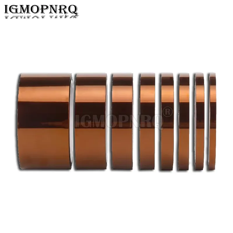33Meter x 5-50mm Hochtemperatur-Polyimidband hitze beständige Isolierung Polyimid folie Klebeband 3d Druckband 15mm 20mm