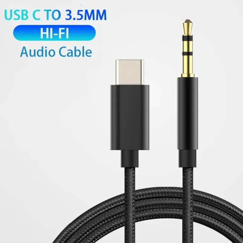 USB Typ C auf 3,5 mm Aux-Audiokabel, Headset-Lautsprecher, Kopfhöreranschluss, Adapter, Auto-Aux für Samsung S20 Plus Note 20 S21 Ultra Tab S7