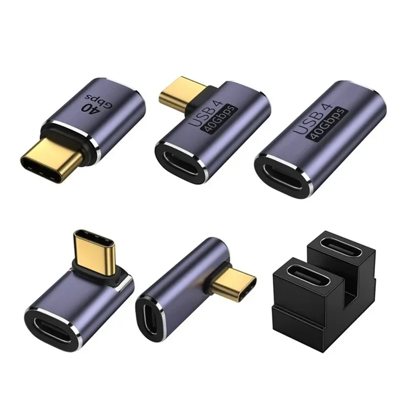 40 Gbit/s USB Typ-C Konverter Hochgeschwindigkeits-USB-C-Stecker auf Typ-C-Buchse OTG-Adapter für Handy, MacBook Air Pro, Laptop, Tablet