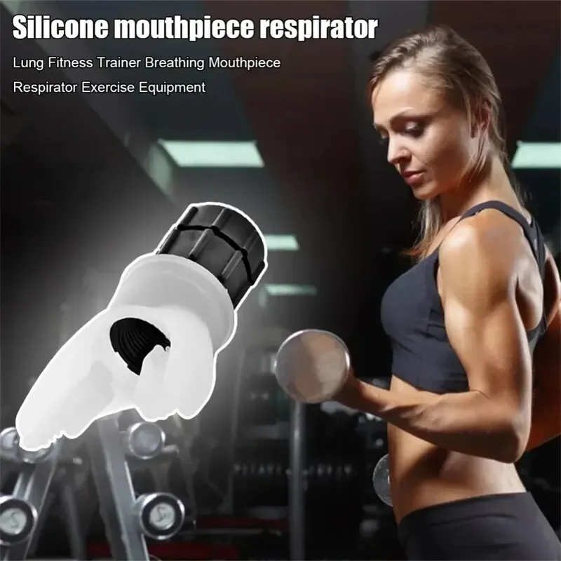 Atemtrainer, Lungen-Atemschutzgerät, Fitnessgeräte, Atemschutzgerät aus Silikon, Training in großer Höhe, Werkzeug für exspiratische Übung im Freien
