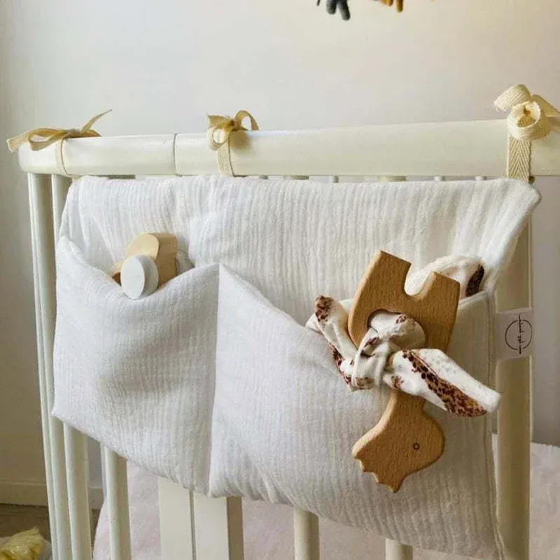 Multifunktionale Krippe Lagerung Tasche Baby Windel Tasche Kleinkind Bett Kopfteil Organizer Für Kinder Baby Bettwäsche Zubehör Neugeborenen