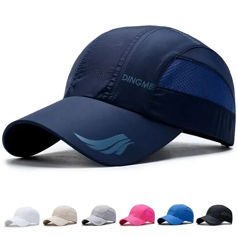 Neue Mesh Herren hüte schnell trocknen Frühling Sommer Outdoor Sport Sonnenschutz hüte Casual Sports Baseball mützen Sonnen hüte
