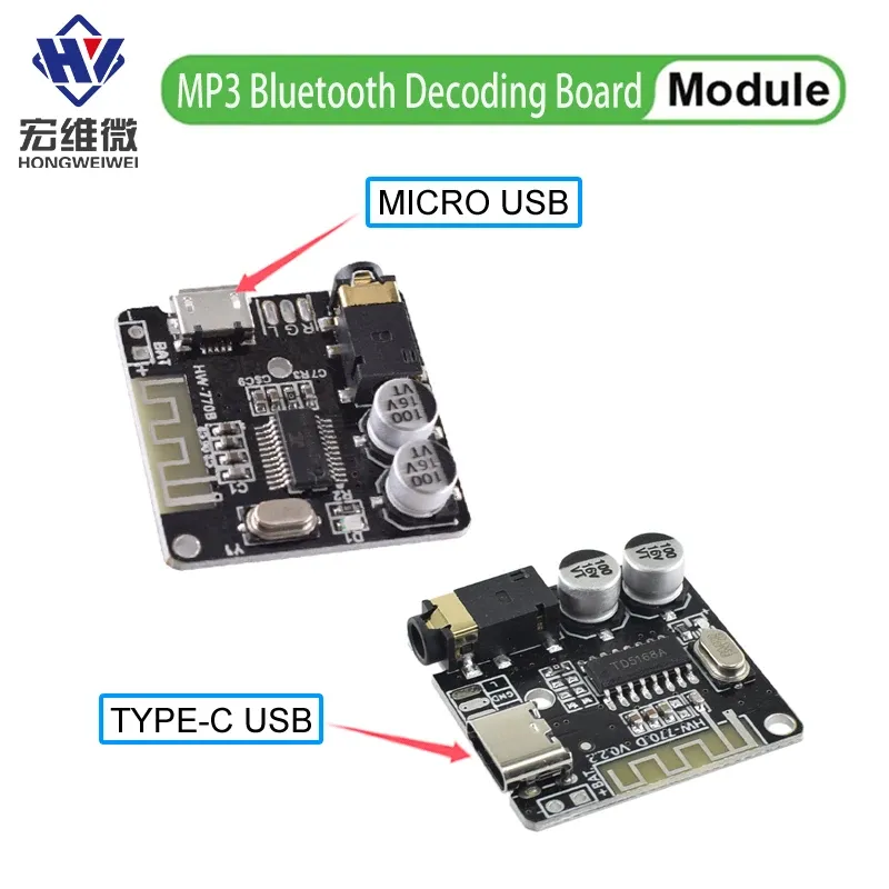 Mini Bluetooth-kompatibel Decoder Board Audio Empfänger BT 5,0 PRO MP3 Verlustfreie Player Wireless Stereo Musik Verstärker Modul