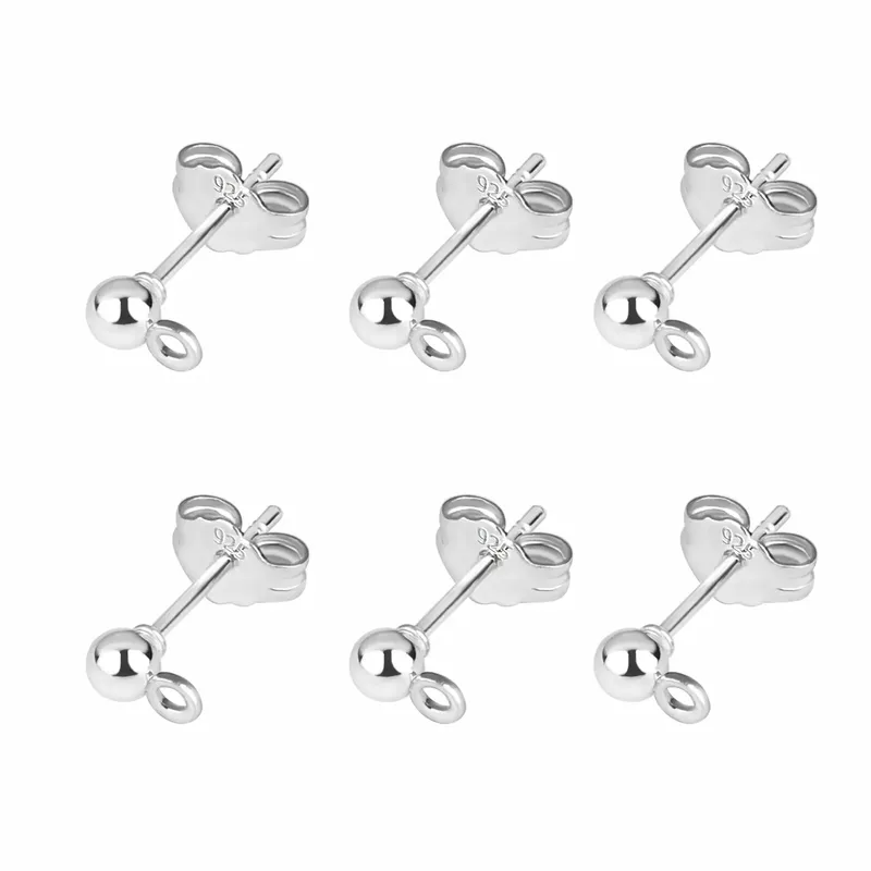50 teile/los Gold Silber Ohrring Bolzen Basis Pins 925 Silber Überzogene Ohrring Stecker Ohr Zurück DIY Schmuck, Die Entdeckungen Zubehör