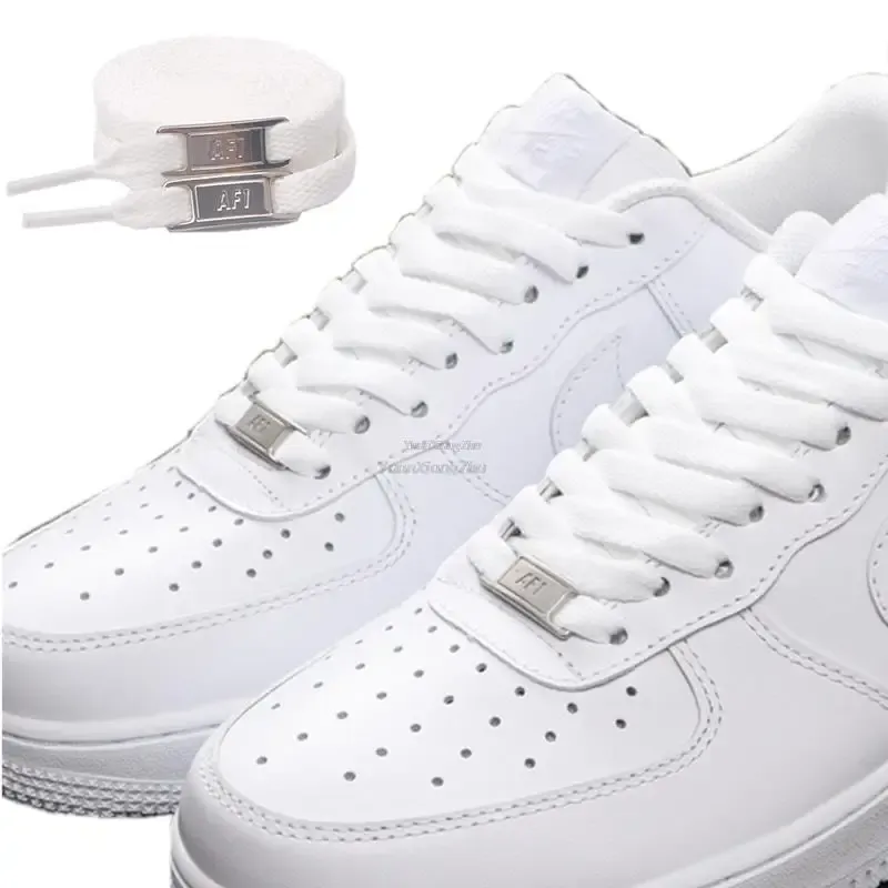 Neue AF1-Schnürsenkel-Kombination, weiße flache Schnürsenkel und Schuhdekoration, Anzug-Sneaker-Schnürsenkel, modisches Air Force One-Schuhzubehör