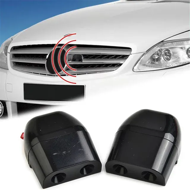 2 stücke Auto Ultraschall Tier Abweisend Für Sonic Gadgets Auto Kühlergrill Montieren Tier Pfeife Repeller Deer Sicherheit Sound Alarm