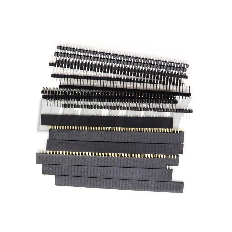 10 Stück 10 Stück 1 x 40 männlicher Stiftleiste + 1 x 40 Pin 2,54 mm einreihige Buchse