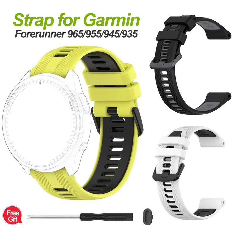 Sport Silikon Strap Für Garmin Forerunner 965 Band Armband Für Garmin Forerunner 965 Uhr Band Zubehör