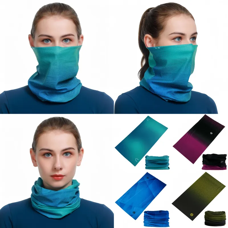 2024 neue Design Farbverlauf Turban Für Frau Mann UV Schutz Bandana Sport Maske Balaclava Radfahren Schal Hals Gamasche