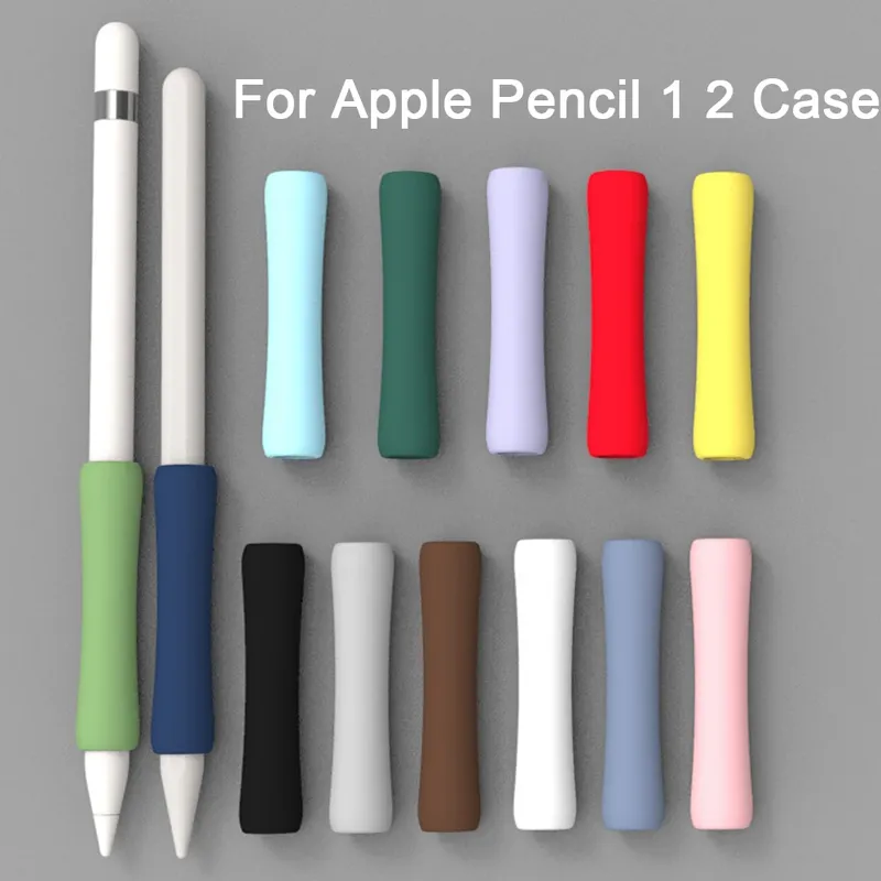 Für Apple Pencil 2 1 Hülle, universell, bunt, für iPad, Federmäppchen, rutschfest, kratzfest, Silikonhülle