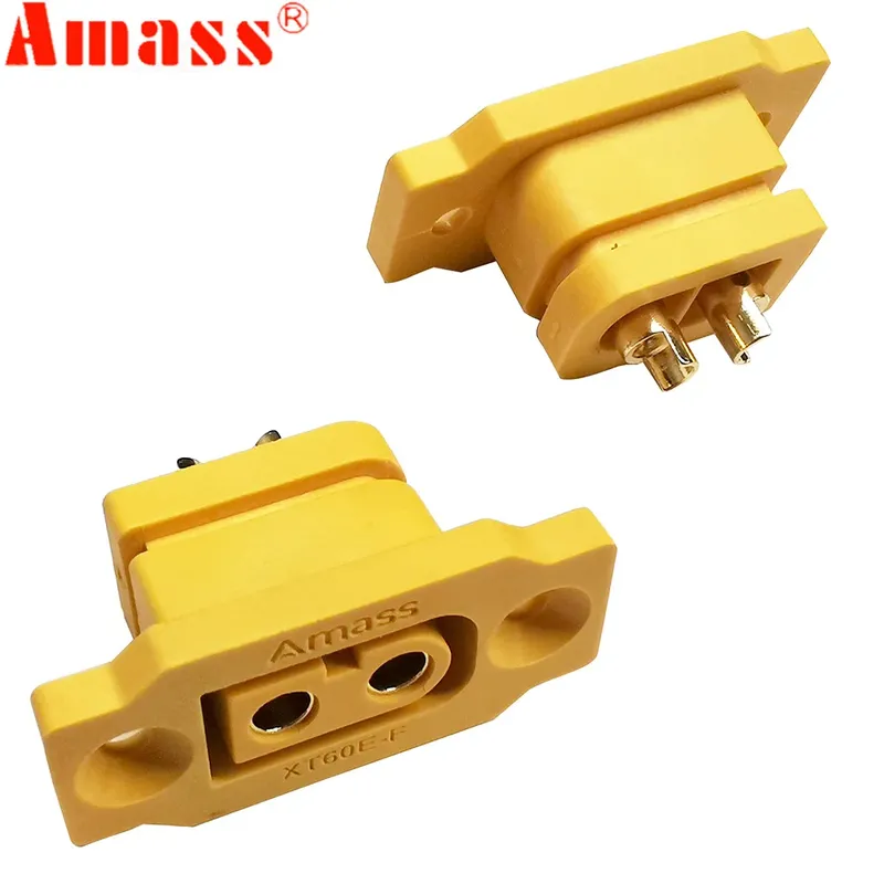 5pc Amass XT60E-F Buchse Stecker Große Strom Gold/Messing Ni Überzogene Stecker Power Batterie Anschluss Adapter für RC Modell