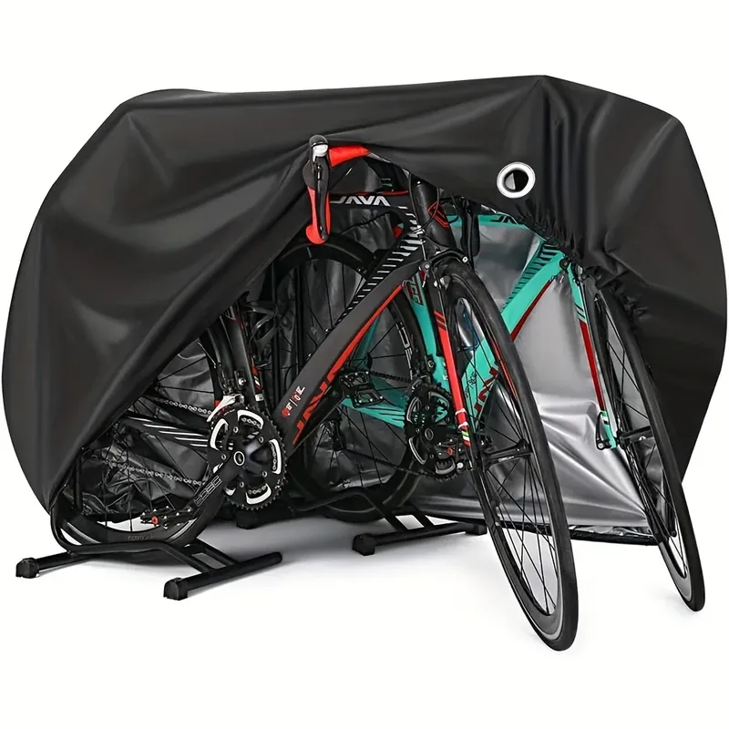 Wasserdichter Fahrrad-Regenschutz, Fahrradabdeckung, Regen, Sonne, UV-Staub, winddicht, mit Schlossloch für Berg, Straße und Dirt Bike
