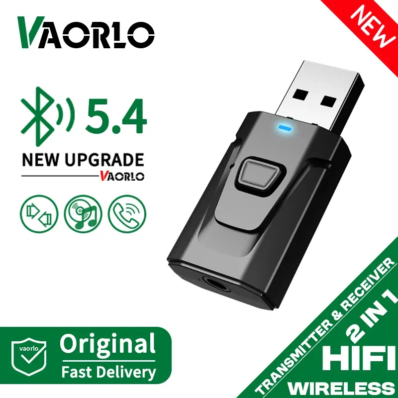 USB Bluetooth 5,4 Audio Sender Empfänger MIC Wireless Adapter 3,5mm AUX/RCA für TV PC Kopfhörer Hause Stereo auto HIFI Musik