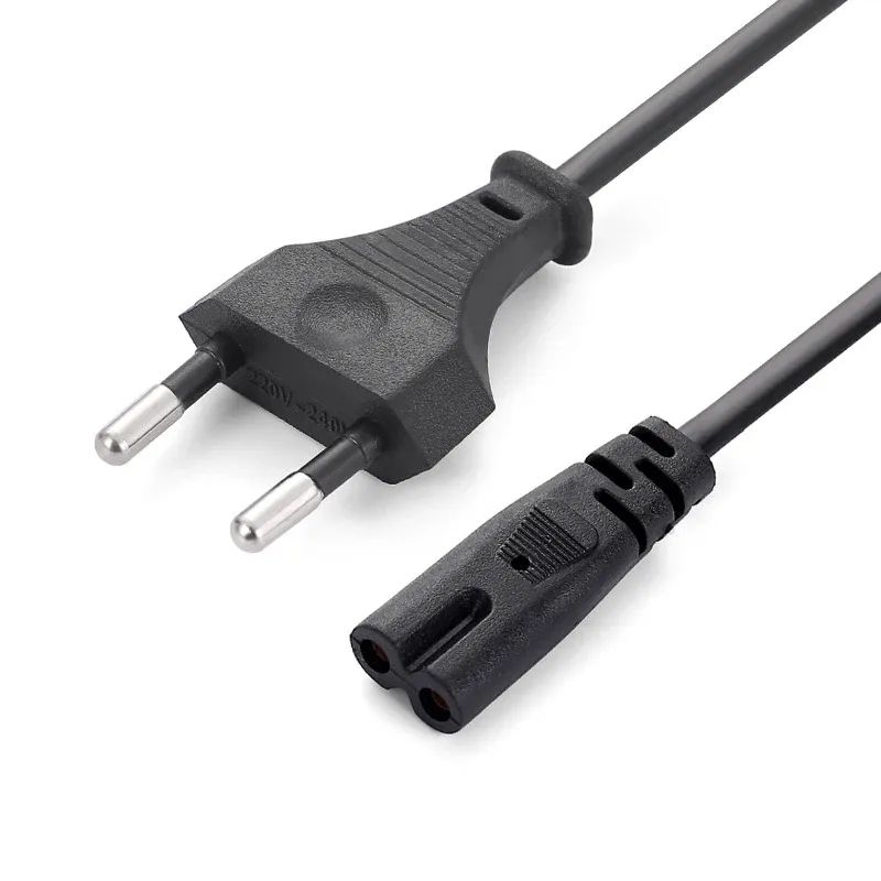 1,5 M EU Power Kabel 2pin IEC320 C7 Power Verlängerung Kabel Für Dell Laptop Ladegerät Canon Epson Drucker Radio lautsprecher PS4 XBOX One S